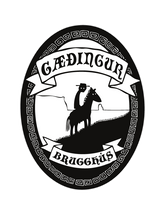 Gaedingur brewery logo written by Hugleikur dagsson