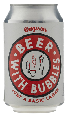 Bjór með bubblum - 4.6% - Lager
